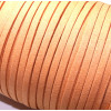 cordon en suédine aspect daim Orange 5mm