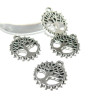 S1164092 PAX 30 pendentifs breloque Arbres 19mm métal Argent Antique