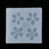 Moule en Silicone 4 fleurs Sakura pour Creation Fimo Cernit Resine