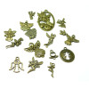 pendentifs breloques Anges, fées métal couleur Bronze