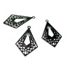 Estampes pendentif filigrane Chandeliers Losange Noir 19 par 32mm