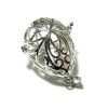 H66213 PAX 1 Pendentif Cage pour Bola de grossesse 18mm Multi Coeurs et Strass couleur Argent Platine