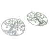 Estampes pendentif filigrane Arbre à chat Argent Vif 27mm