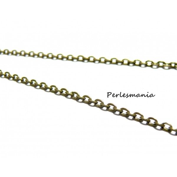 Apprêt bijoux 10 mètres ref S041 Chaine maille bronze 