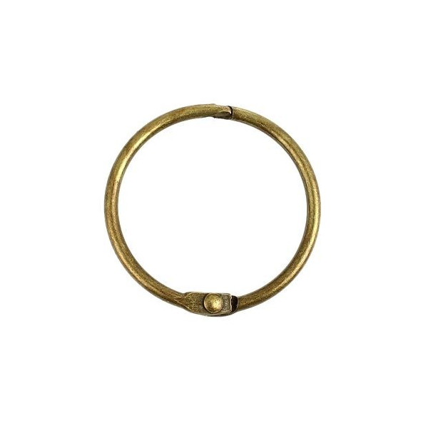 PORTE CLES, PORTE CLEFS 24mm metal couleur BRONZE Avec Chaine