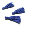 HQ2444 PAX 50 mini pompons breloque passementière Bleu Roi environ 30mm