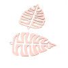 Estampes pendentif Grande Feuille Montserrat Rose Pale de 43mm