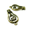 Apprêt bijoux 2 pendentifs ampoule P15830 Bronze