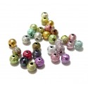 PS1118079 PAX 200 pendentifs Perles multicolores Stardust Acryliques 6mm