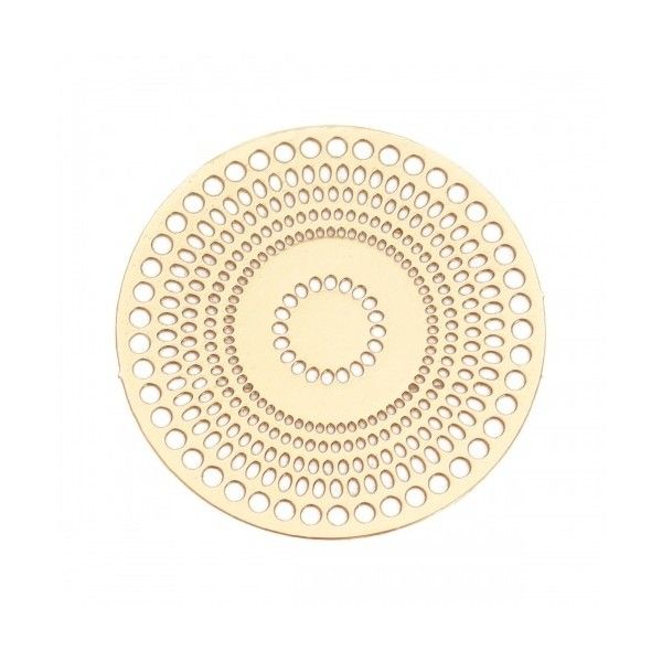 Estampes Rosace Multiconnecteurs filigrane Mandala 28mm couleur Doré Clair