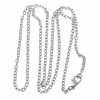S1153084 PAX 12 Colliers Sautoirs 62cm CHAINE Maille 3,5par 2,5mm métal couleur ARGENT PLATINE 
