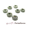 50 perles intercalaires ROUES VIEIL ARGENT ref 83, DIY 