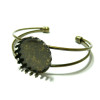 Support de bracelet 20mm GRIFFE Laiton couleur BRONZE