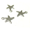 Pendentifs Breloques Petites Etoile de mer 12mm Acier Inoxydable