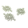 PS110145634 PAX 15 pendentifs Connecteur Coquillage Grain de café Caury 20mm métal couleur Argent Antique