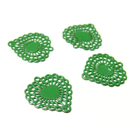 AE1110451 Lot 4 Estampes pendentif Geometrique Double Triangle Petit Modèle 20 par 17mm Marron Clair Beige