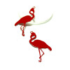 PS110146644 Lot de 20 Estampes pendentif filigrane Flamingo Flamant Rose Bleu électrique 27mm