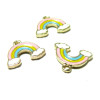 PS110149018 PAX 5 sequins médaillons résine style émaillés Biface Petit coeur 10mm Rose Clair