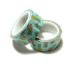 H111631 Lot de 2 Rouleaux de masking tape, rouleau adhesif Bleu Kawaii 15mm, 5 mètres par rouleau  