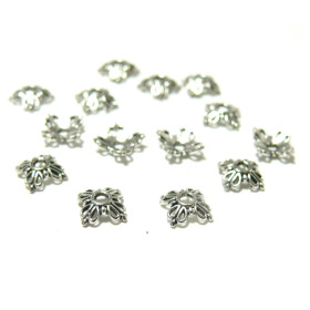 calottes coupelles embouts 8mm couleur Argent Antique
