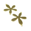 Pendentifs, connecteur Flower Power, Cuivre couleur Doré