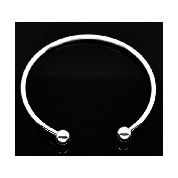 PS1103562 PAX 1 support bracelets jonc avec perles à Vis metal couleur Argent Vif Qualité Cuivre