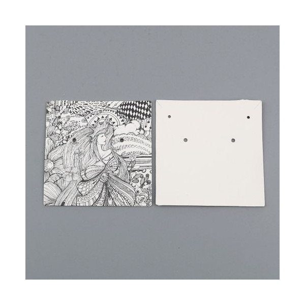 Cartes de présentation Carre pour boucles d'oreilles Fantasia