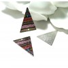PS110100827 PAX 5 pendentifs breloques stardust Grand Triangle 25mm style Inca Doré