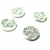 10 cabochons plat druzy, drusy ronds 12mm ( S1142574 )