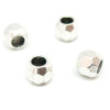 PS110138579 PAX 25 perles intercalaires a facettes 8mm Trou 4,2mm  métal couleur Argent Antique