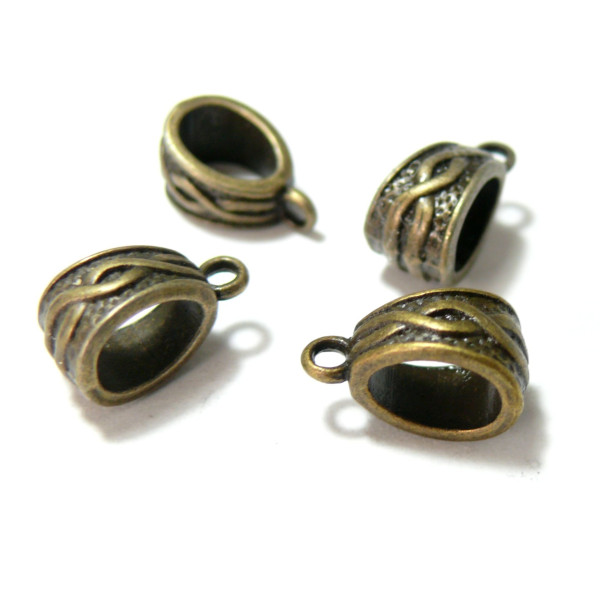 Bélières passant entrefilets couleur Bronze