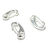 Fermoirs mousquetons 16 par 8mm metal couleur Argent VIF