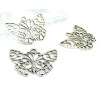 5 grands pendentif ref 2A3718 papillon dentelle viel argent