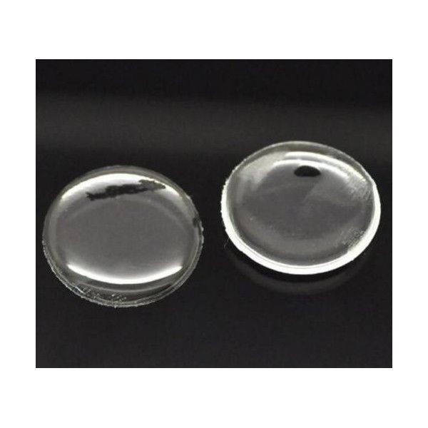 Lot de 20 cabochons resine epoxy ROND 30mm sticker autocollant epoxy transparent ( S1123629 )