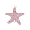 Estampes pendentif connecteur Etoile de mer Beige Taupe 21mm