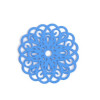 Estampes pendentif connecteur filigrane Rosace Mandala Blanc 25mm