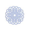 Estampes pendentif connecteur filigrane Rosace Mandala Noir 25mm