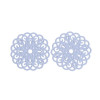 Estampes pendentif connecteur filigrane Rosace Mandala Violet Lilas 25mm