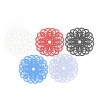 Estampes pendentif connecteur filigrane Rosace Mandala Violet Lilas 25mm