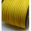 cordon en suédine aspect daim Jaune Canari 5mm