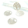 PS110114285 PAX 15 connecteurs Arbre de Vie 20mm couleur Argent Antique