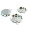 PS1118158 PAX 4 Supports de pendentif rond 30mm couleur Argent Antique qualité extra
