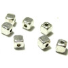 100 perles intercalaire petits cube 3mm H11310 VIEIL ARGENT, DIY