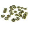Perles intercalaires rondelles 7mm, laiton finition Bronze