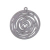 Estampes pendentif filigrane Rosace Grise de 29mm