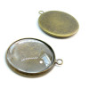 BN1123302 PAX 10 supports de pendentif attache ronde 10mm Laiton couleur Bronze