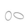 Pendentifs connecteur Ovale 21mm en Acier Inoxydable 304