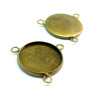 BN1120690 PAX 10 Supports de Pendentif Connecteur TRIPLE 10mm Laiton couleur Bronze