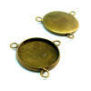 BN1120692 PAX 10 Supports de Pendentif Connecteur TRIPLE 14mm Laiton couleur Bronze