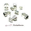 PAX 20 sets fermoirs CROCHET  Ancre MARIN  metal couleur Argent Antique S1135486